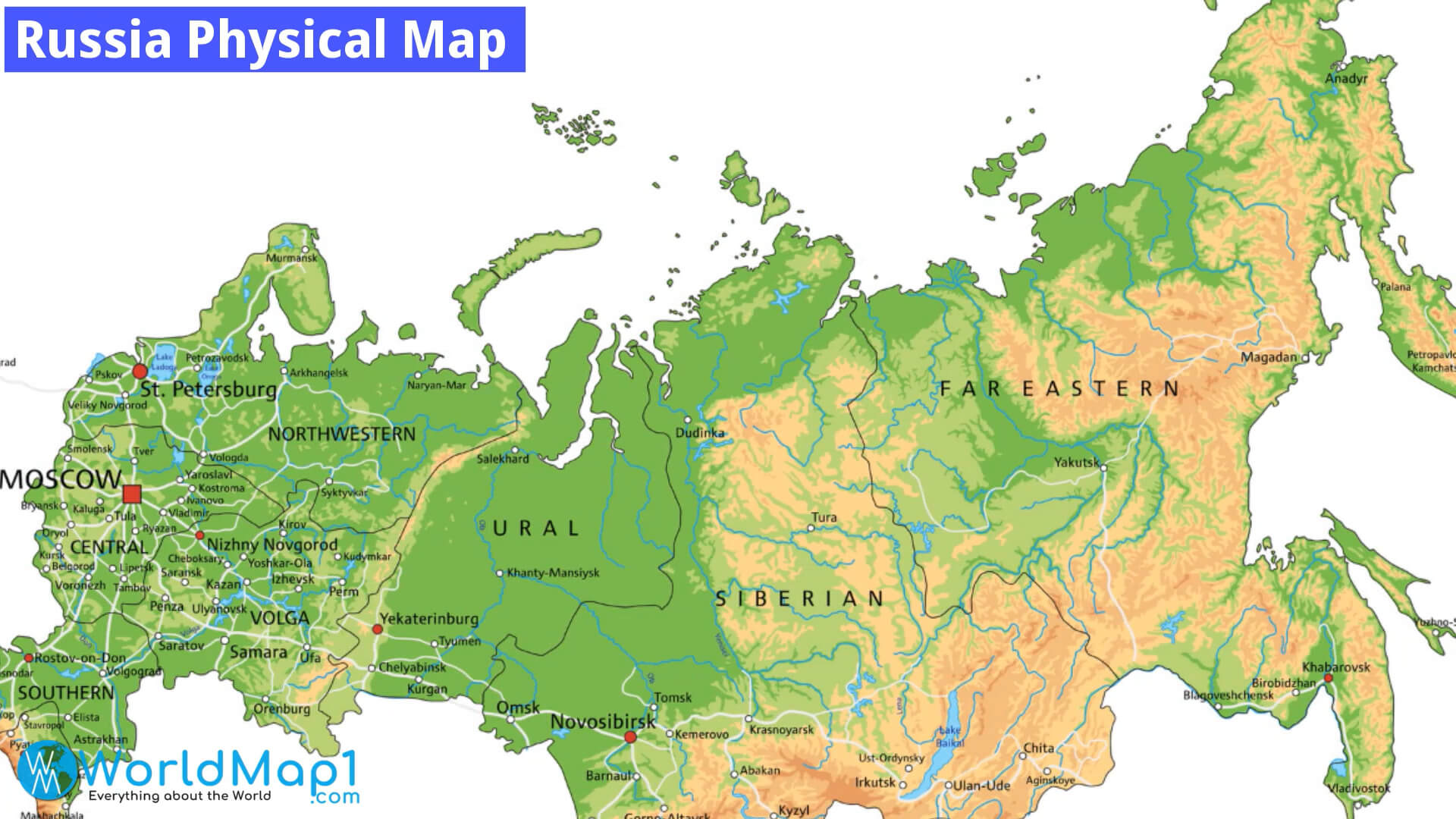 Rusya Fiziki Haritası